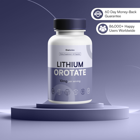 Alzheimer's Prevention Capsules | 10mg Lithium Orotate