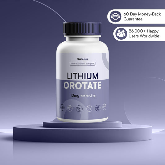 Alzheimer's Prevention Capsules | 10mg Lithium Orotate